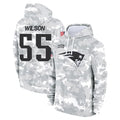 Parkc NE.Patriots #55 Jared Wilson Player Arctic Camo Salute to Service Pullover Hoodies Limited Game Stitched Jerseys