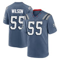 Parkc NE.Patriots #55 Jared Wilson Player Blue Rivalries Collection Home Game Stitched Jerseys