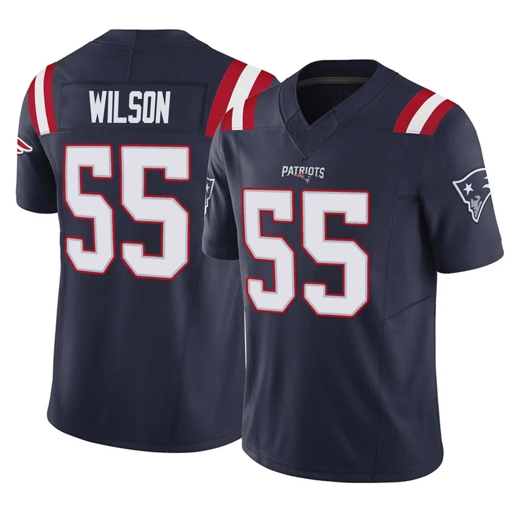Parkc NE.Patriots #55 Jared Wilson Player Navy Limited Vapor F.U.S.E. Home Game Stitched Jerseys