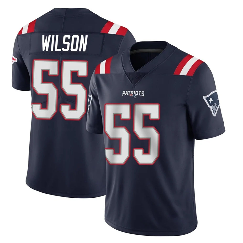 Parkc NE.Patriots #55 Jared Wilson Player Navy Vapor Untouchable Home Game Stitched Jerseys