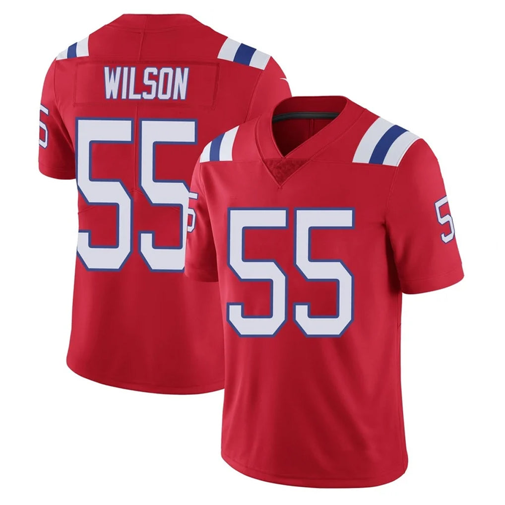 Parkc NE.Patriots #55 Jared Wilson Player Red Vapor Untouchable Home Game Stitched Jerseys