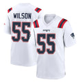 Parkc NE.Patriots #55 Jared Wilson Player White Home Game Stitched Jerseys