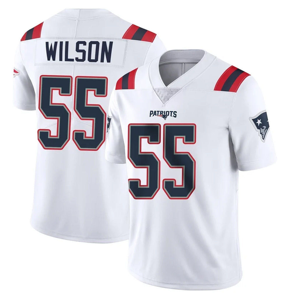 Parkc NE.Patriots #55 Jared Wilson Player White Vapor Untouchable Home Game Stitched Jerseys
