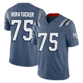 Parkc NE.Patriots #75 Alijah Vera-Tucker Player Blue Limited Rivalries Collection Home Game Stitched Jerseys