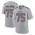 Parkc NE.Patriots #75 Alijah Vera-Tucker Player Gray Fashion Limited Home Game Stitched Jerseys