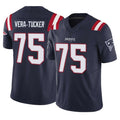 Parkc NE.Patriots #75 Alijah Vera-Tucker Player Navy Limited Vapor F.U.S.E. Home Game Stitched Jerseys