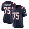Parkc NE.Patriots #75 Alijah Vera-Tucker Player Navy Vapor Untouchable Home Game Stitched Jerseys