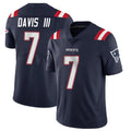 Parkc NE.Patriots #7 Carlton Davis III Player Navy Vapor Untouchable Home Game Stitched Jerseys