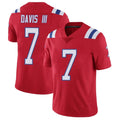 Parkc NE.Patriots #7 Carlton Davis III Player Red Limited Vapor F.U.S.E. Home Game Stitched Jerseys