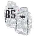 Parkc NE.Patriots #85 Hunter Henry Player Arctic Camo Salute to Service Pullover Hoodies Limited Game Stitched Jerseys