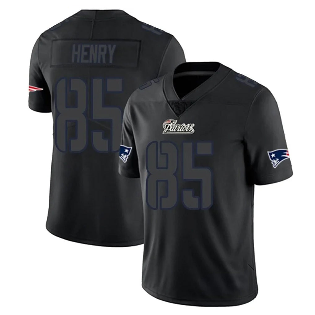Parkc NE.Patriots #85 Hunter Henry Player Black Impact LImited Home Game Stitched Jerseys