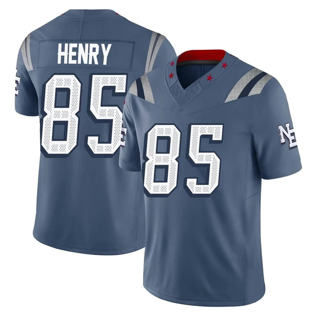Parkc NE.Patriots #85 Hunter Henry Player Blue Limited Rivalries Collection Home Game Stitched Jerseys
