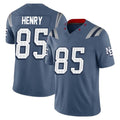 Parkc NE.Patriots #85 Hunter Henry Player Blue Limited Rivalries Collection Home Game Stitched Jerseys