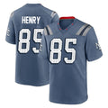 Parkc NE.Patriots #85 Hunter Henry Player Blue Rivalries Collection Home Game Stitched Jerseys