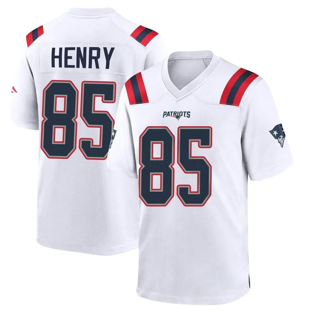 Parkc NE.Patriots #85 Hunter Henry Player White Home Game Stitched Jerseys