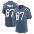Parkc NE.Patriots #87 Romeo Doubs Player Blue Rivalries Collection Home Game Stitched Jerseys