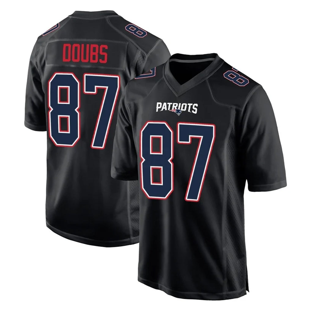 Parkc NE.Patriots #87 Romeo Doubs Player Carbon Fashion Limited Home Game Stitched Jerseys