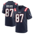 Parkc NE.Patriots #87 Romeo Doubs Player Navy Home Game Stitched Jerseys