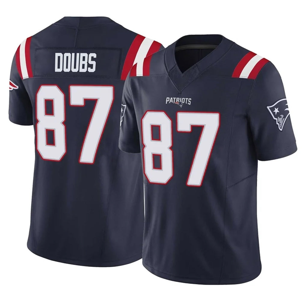 Parkc NE.Patriots #87 Romeo Doubs Player Navy Limited Vapor F.U.S.E. Home Game Stitched Jerseys