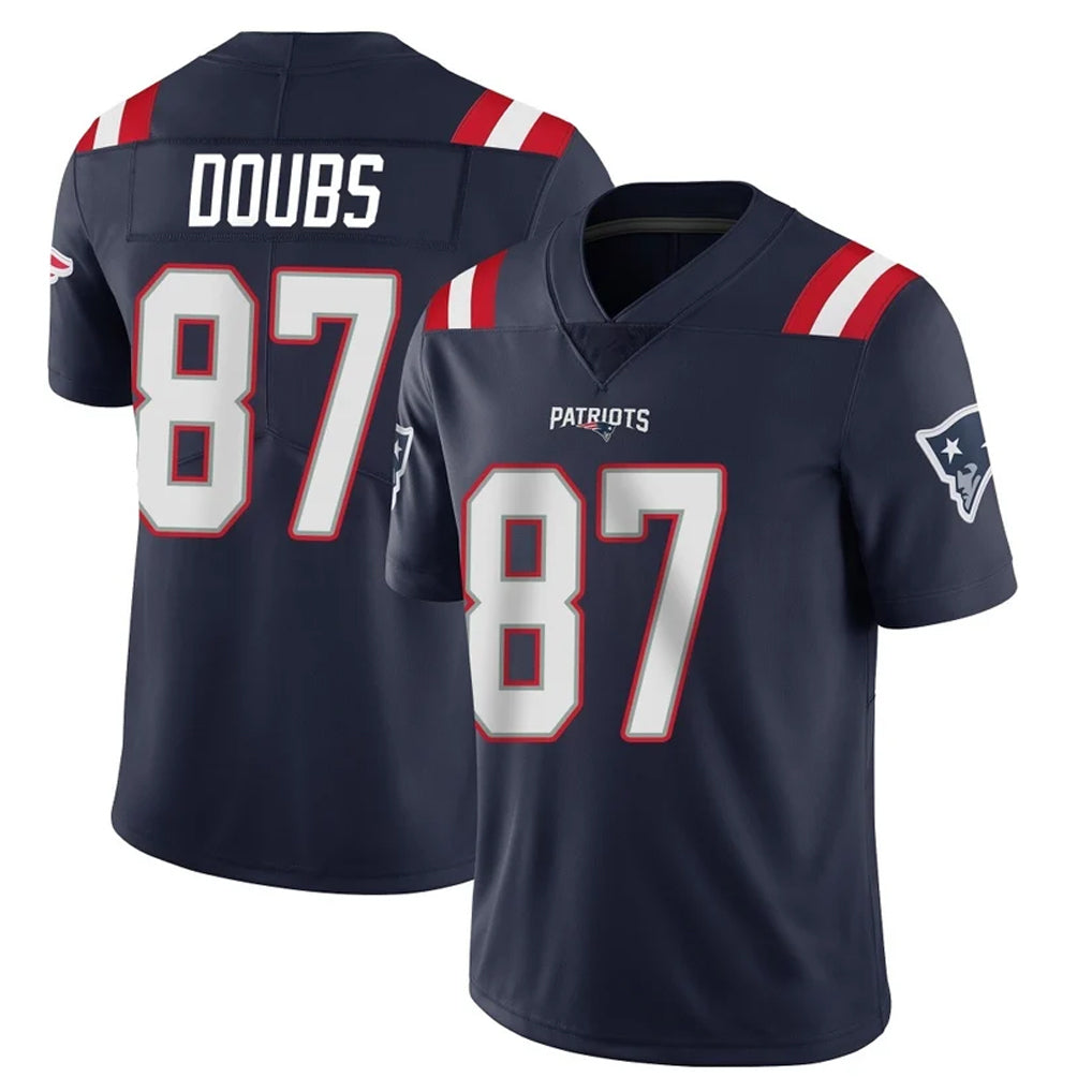 Parkc NE.Patriots #87 Romeo Doubs Player Navy Vapor Untouchable Home Game Stitched Jerseys