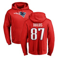 Parkc NE.Patriots #87 Romeo Doubs Player Red LOGO Pullover Hoodies Home Game Stitched Jerseys