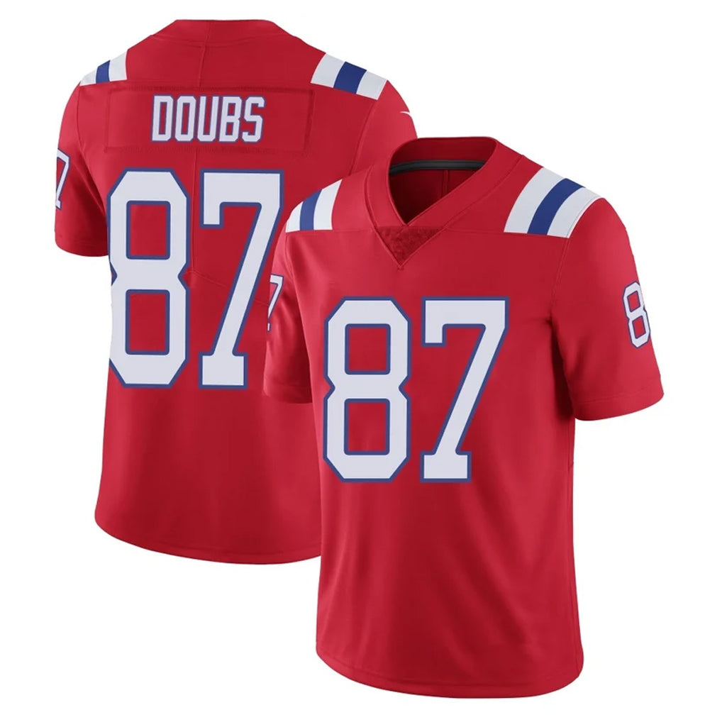 Parkc NE.Patriots #87 Romeo Doubs Player Red Vapor Untouchable Home Game Stitched Jerseys