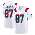 Parkc NE.Patriots #87 Romeo Doubs Player White Home Game Stitched Jerseys