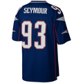 Parkc NE.Patriots #93 Richard Seymour Mitchell & Ness Navy Legacy Replica Stitched Puhic Jersey
