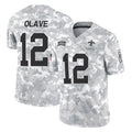 Parkc NO.Saints #12 Chris Olave Player Arctic Camo Salute To Service Limited Game Stitched Jerseys