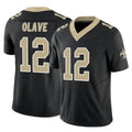 Parkc NO.Saints #12 Chris Olave Player Black Limited Vapor F.U.S.E. Home Game Stitched Jerseys