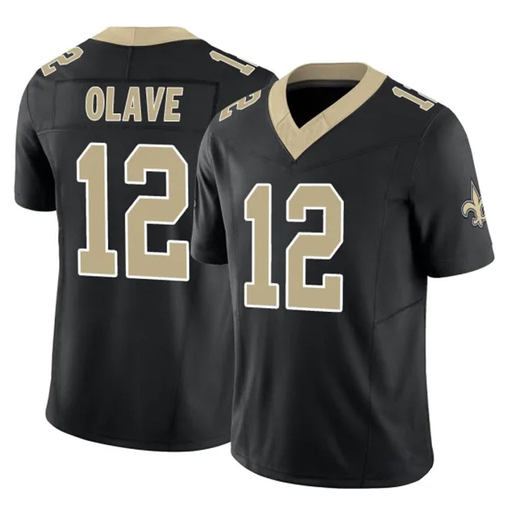 Parkc NO.Saints #12 Chris Olave Player Black Limited Vapor F.U.S.E. Home Game Stitched Jerseys