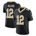 Parkc NO.Saints #12 Chris Olave Player Black Limited Vapor Untouchable Home Game Stitched Jerseys