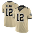 Parkc NO.Saints #12 Chris Olave Player Gold Limited Vapor F.U.S.E. Home Game Stitched Jerseys