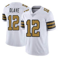 Parkc NO.Saints #12 Chris Olave Player White Limited Color Rush Home Game Stitched Jerseys