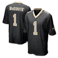 Parkc NO.Saints #1 Kool-Aid McKinstry Player Black Home Game Stitched Jerseys