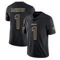 Parkc NO.Saints #1 Kool-Aid McKinstry Player Black Impact Limited Home Game Stitched Jerseys