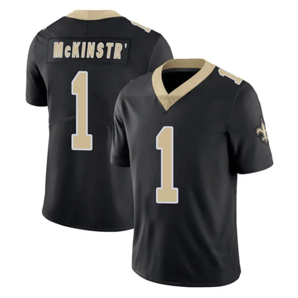 Parkc NO.Saints #1 Kool-Aid McKinstry Player Black Limited Vapor Untouchable Home Game Stitched Jerseys