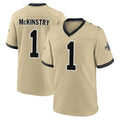 Parkc NO.Saints #1 Kool-Aid McKinstry Player Gold Home Game Stitched Jerseys