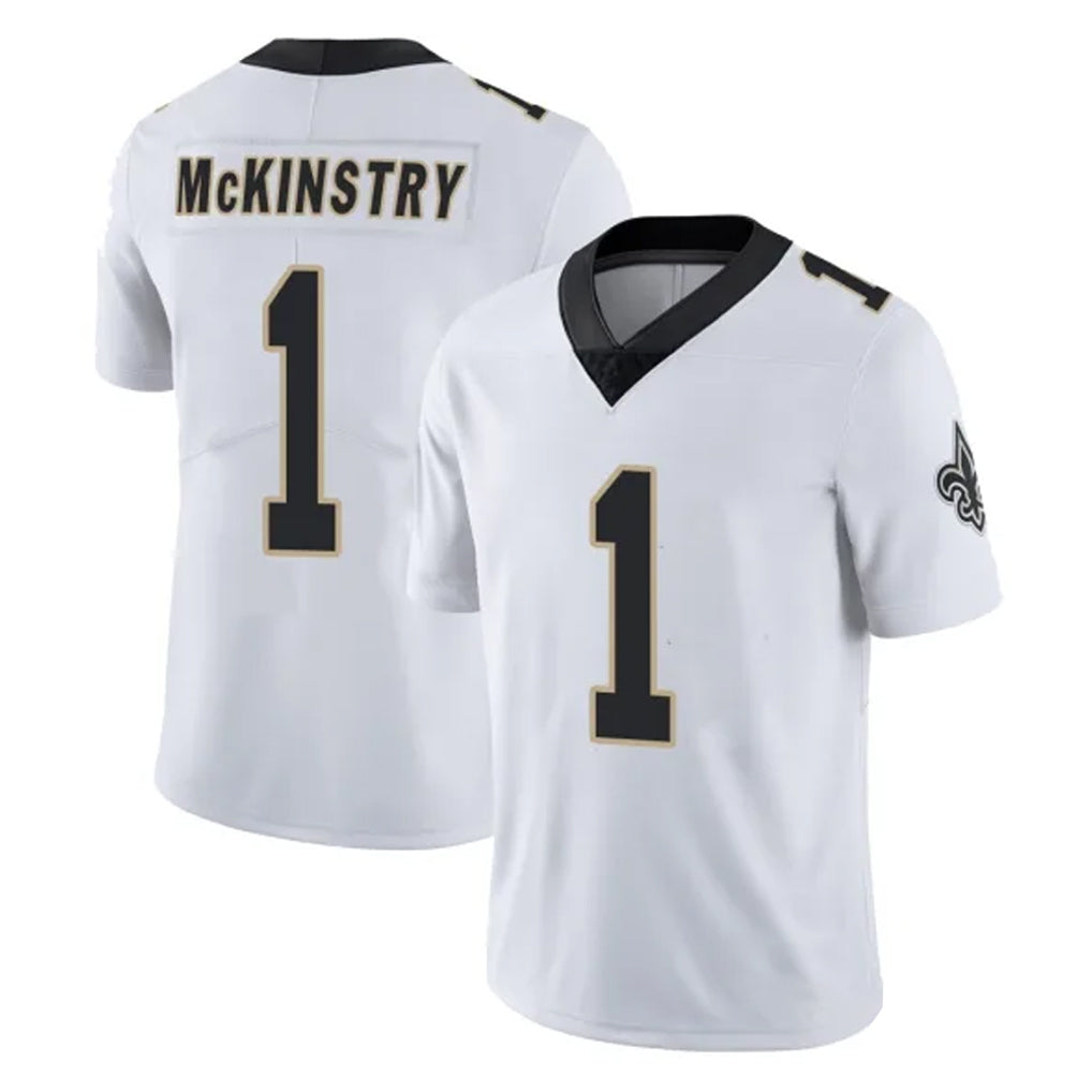 Parkc NO.Saints #1 Kool-Aid McKinstry Player White Limited Vapor Untouchable Home Game Stitched Jerseys