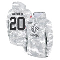 Parkc NO.Saints #20 Pete Werner Player Arctic Camo Salute to Service Pullover Hoodies Limited Game Stitched Jerseys