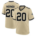 Parkc NO.Saints #20 Pete Werner Player Gold Home Game Stitched Jerseys