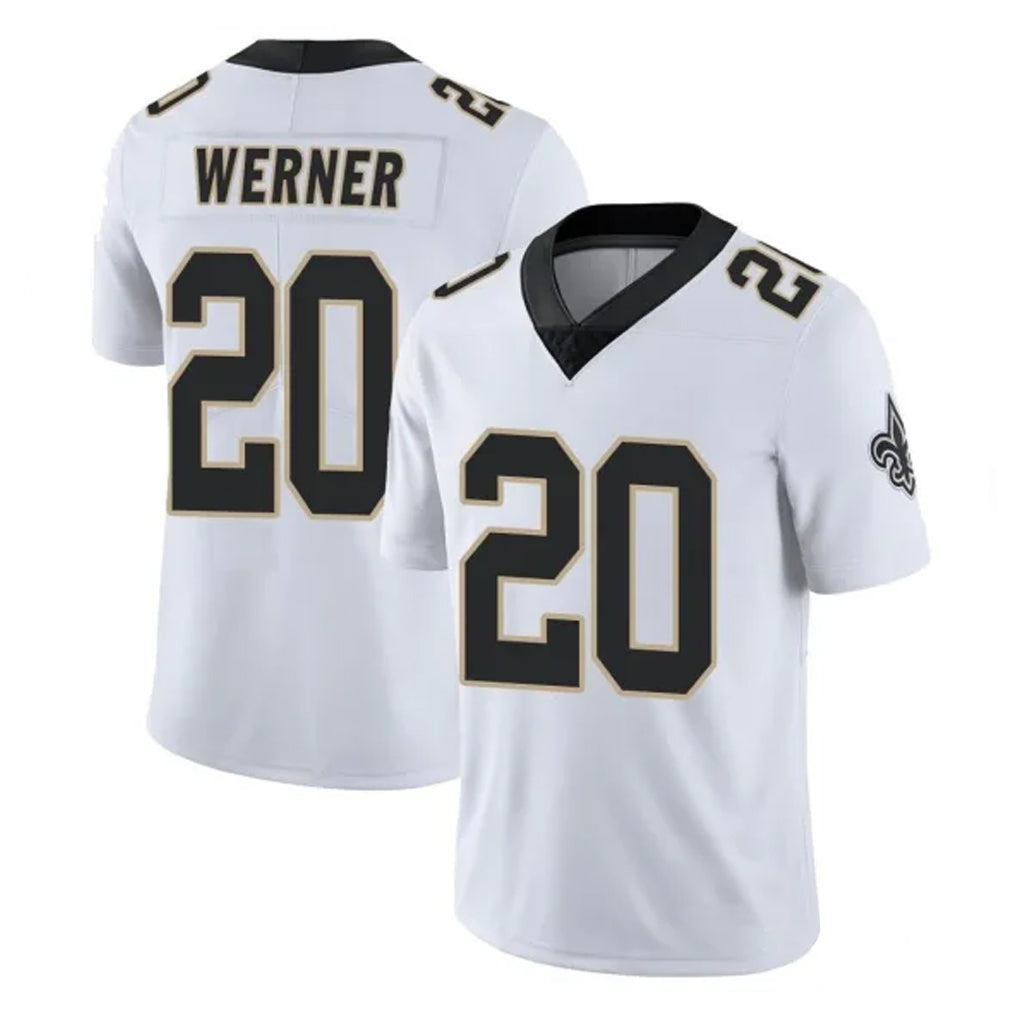 Parkc NO.Saints #20 Pete Werner Player White Limited Vapor Untouchable Home Game Stitched Jerseys