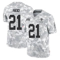 Parkc NO.Saints #21 Justin Reid Player Arctic Camo Salute To Service Limited Game Stitched Jerseys