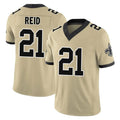 Parkc NO.Saints #21 Justin Reid Player Gold Limited Vapor F.U.S.E. Home Game Stitched Jerseys