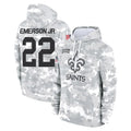 Parkc NO.Saints #22 Martin Emerson Jr. Player Arctic Camo Salute to Service Pullover Hoodies Limited Game Stitched Jerseys