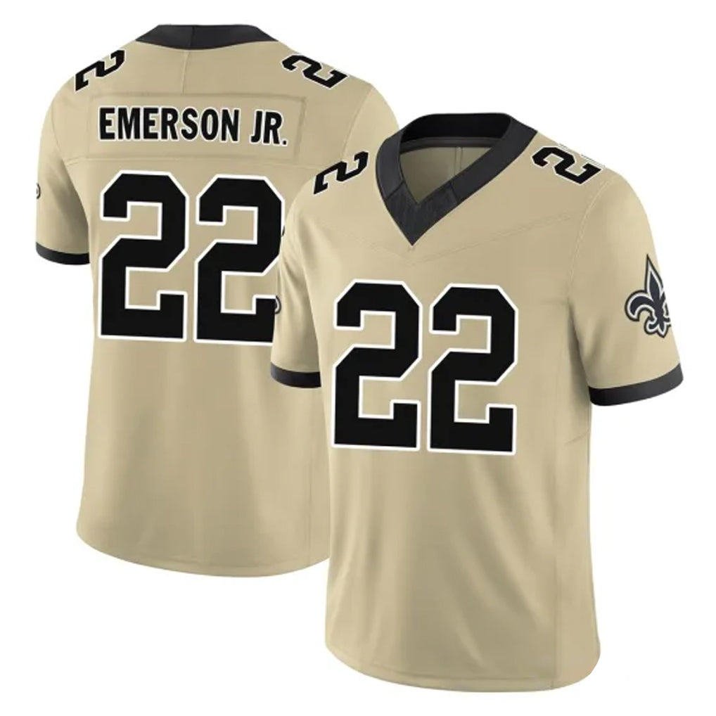 Parkc NO.Saints #22 Martin Emerson Jr. Player Gold Limited Vapor F.U.S.E. Home Game Stitched Jerseys