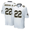 Parkc NO.Saints #22 Martin Emerson Jr. Player White Home Game Stitched Jerseys