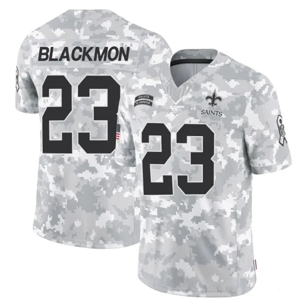 Parkc NO.Saints #23 Julian Blackmon Player Arctic Camo Salute To Service Limited Game Stitched Jerseys