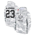 Parkc NO.Saints #23 Julian Blackmon Player Arctic Camo Salute to Service Pullover Hoodies Limited Game Stitched Jerseys