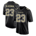 Parkc NO.Saints #23 Julian Blackmon Player Black Carbon Fashion Home Game Stitched Jerseys